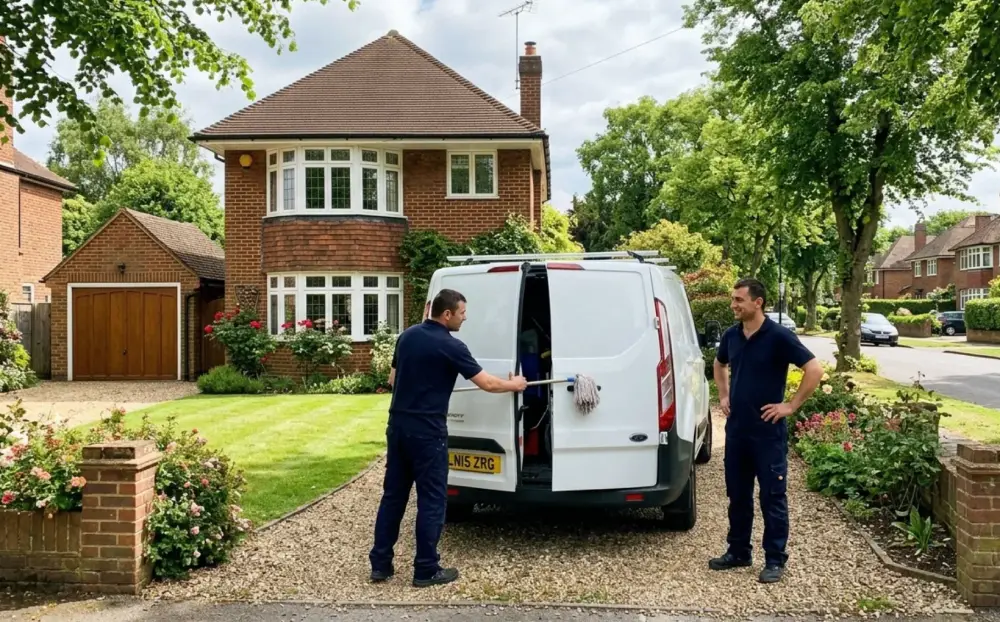 Completed end of tenancy clean at a 3-bed 1930s detached house in Cockfosters EN4 — Winkworth checkout passed