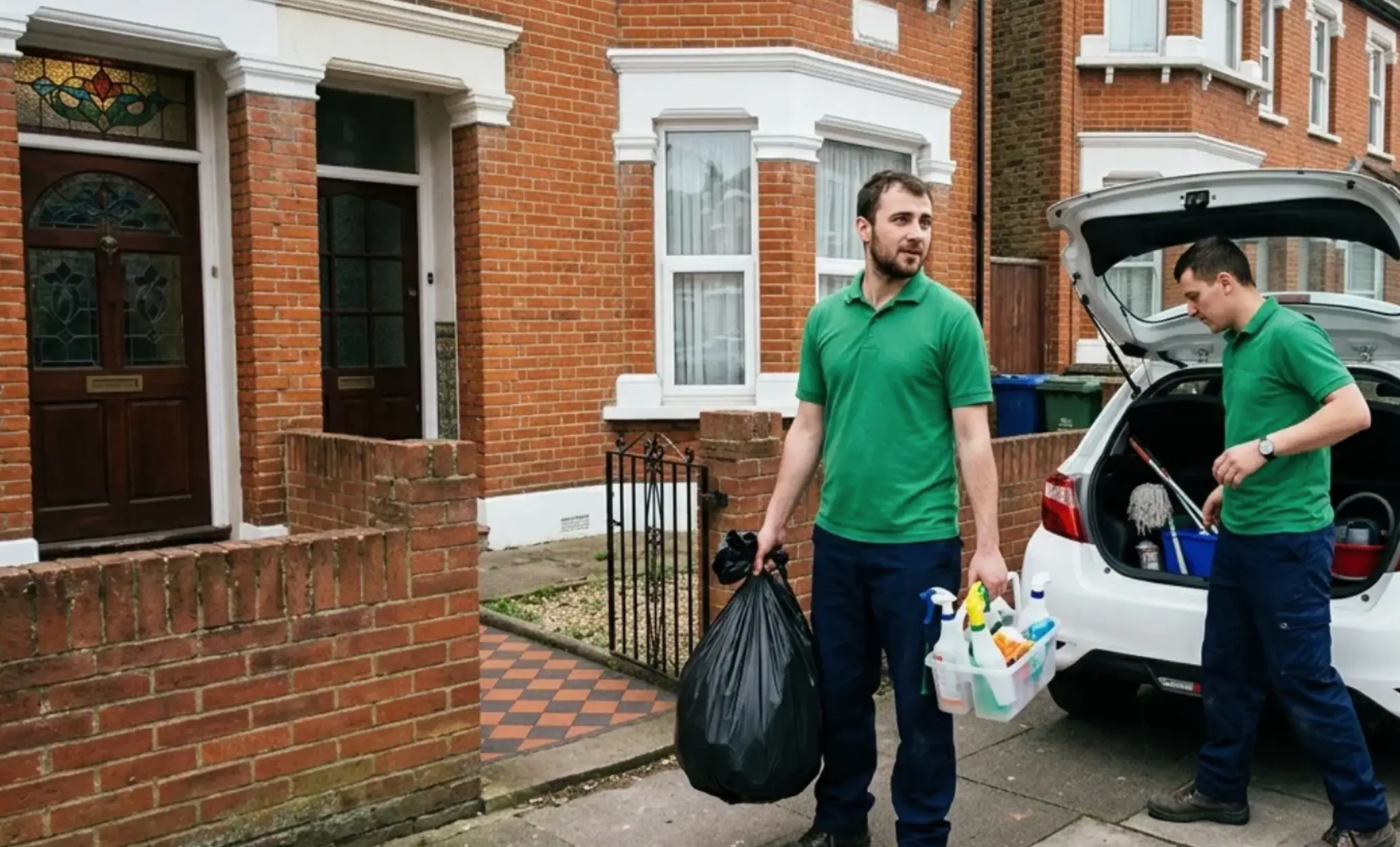 Completed end of tenancy clean at a 2-bed Edwardian flat in Crofton Park SE4 — KFH checkout passed