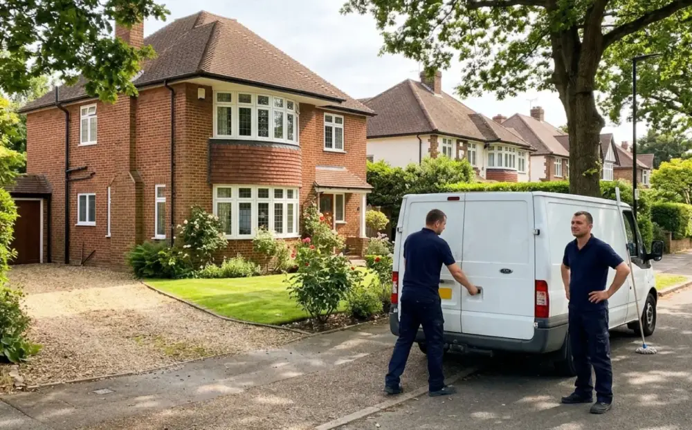 Completed end of tenancy clean at a 3-bed 1960s split-level house in Kenley CR8 — Willmotts checkout passed
