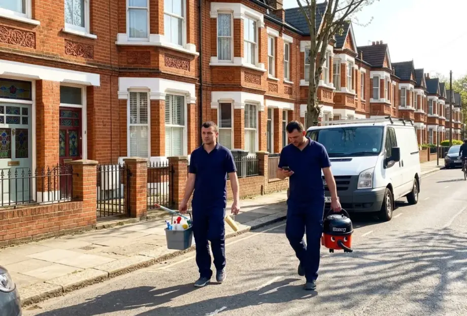 Completed end of tenancy clean at a 2-bed Edwardian terrace in Leytonstone E11 — Foxtons checkout passed