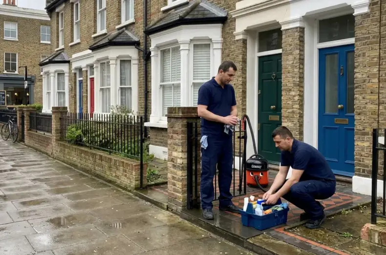 Completed end of tenancy clean at a 2-bed Victorian terrace in Stoke Newington N16 — Keatons checkout passed